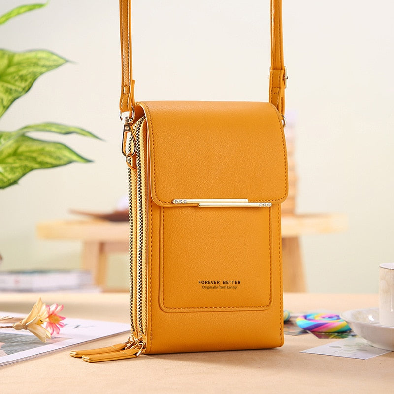 ElanaBeauty Smartphone-Tasche – Touchscreen-Fach geöffnet